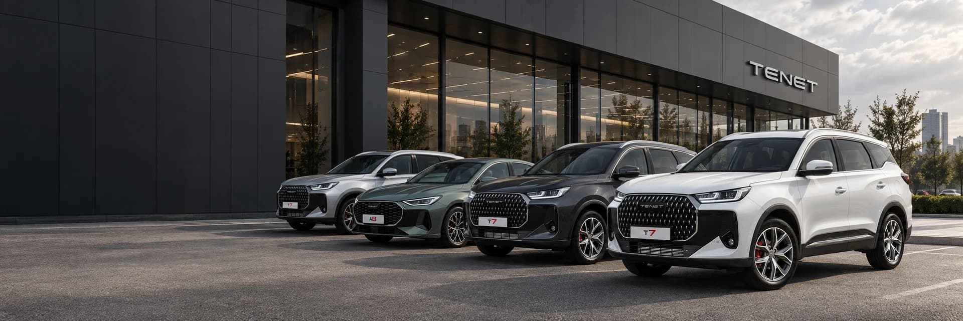 Автомобили TENET T4, A8 и T7 в наличии у дилерского центра «Шувалово Моторс»